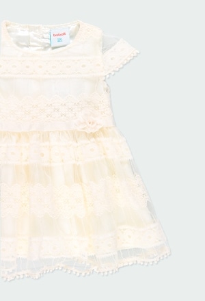 Tulle dress embroidery for baby girl_4