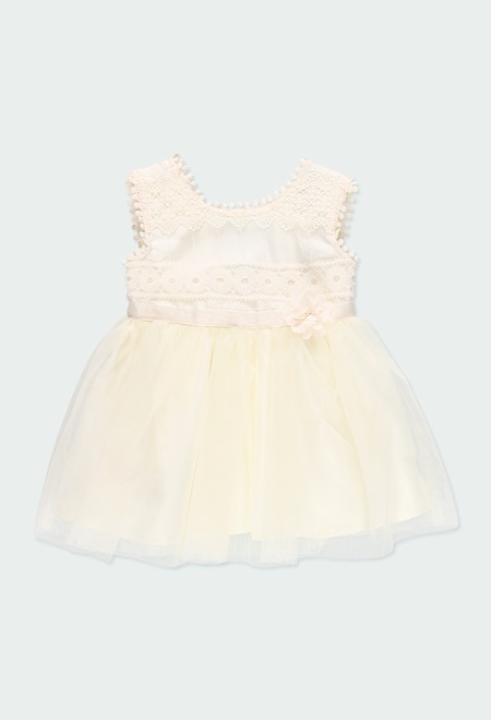 Combined tulle dress for baby girl_1