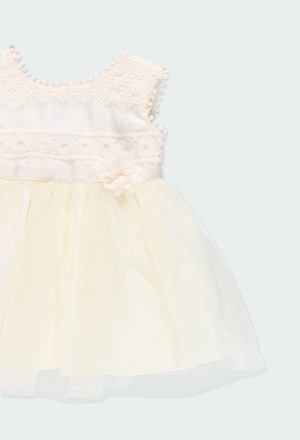 Combined tulle dress for baby girl_3