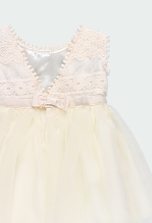 Combined tulle dress for baby girl_4