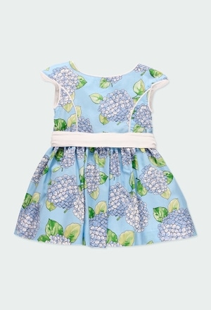 Satin dress printed for baby girl_2