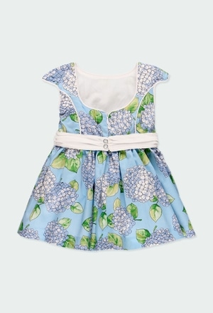 Satin dress printed for baby girl_3