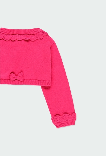 Bolero tricoté pour bébé fille_4