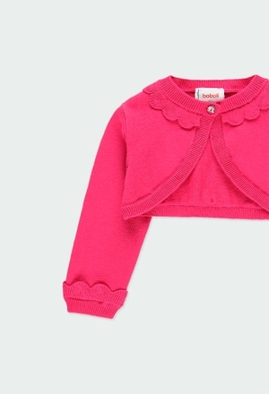 Bolero tricoté pour bébé fille_3