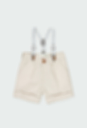 Linen bermuda shorts for baby boy
