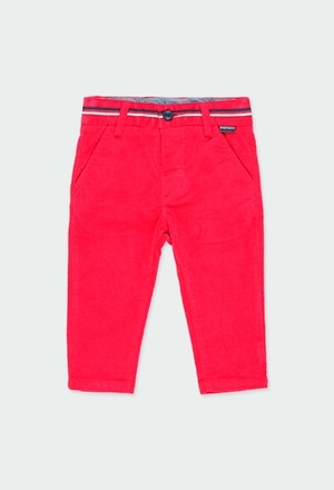 Microcorduroy trousers for baby boy_1
