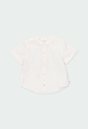 Linen shirt short sleeves for baby boy_1