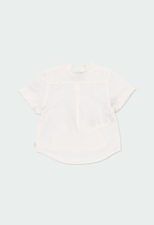 Linen shirt short sleeves for baby boy_2