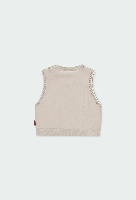 Knitwear vest for baby boy_3