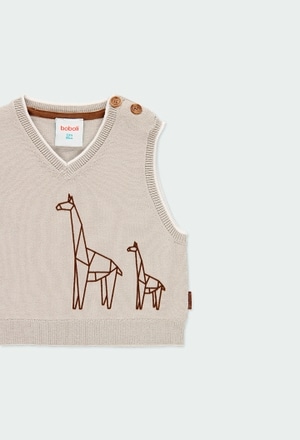 Colete tricot para o bebé menino_4