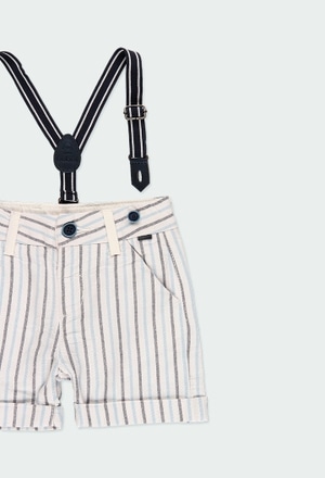 Oxford bermuda shorts striped for baby boy_3