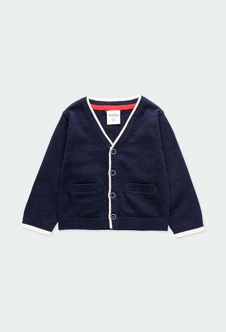 Knitwear jacket for baby boy_1