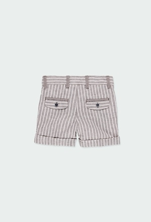 Linen bermuda shorts striped for baby boy_2