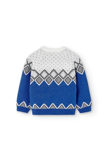 Knitwear pullover jacquard for baby boy_2