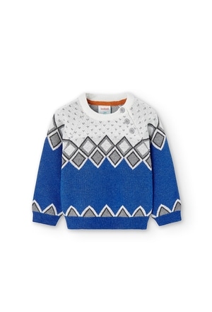 Knitwear pullover jacquard for baby boy_1