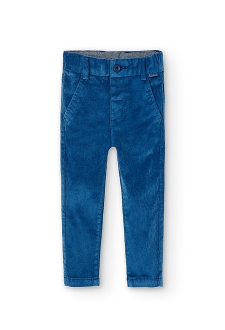 Microcorduroy trousers stretch for baby boy_1