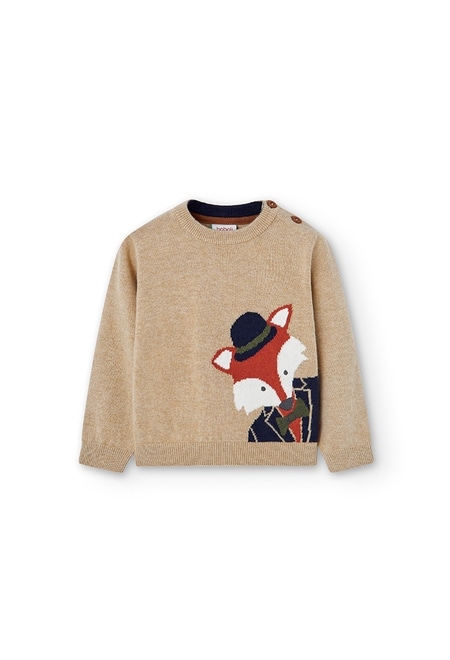 Knitwear pullover "fox" for baby boy_2