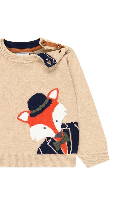 Knitwear pullover "fox" for baby boy_4