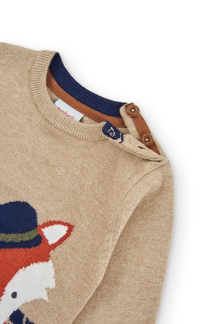 Pullover tricot "raposa" para o bebé menino_4