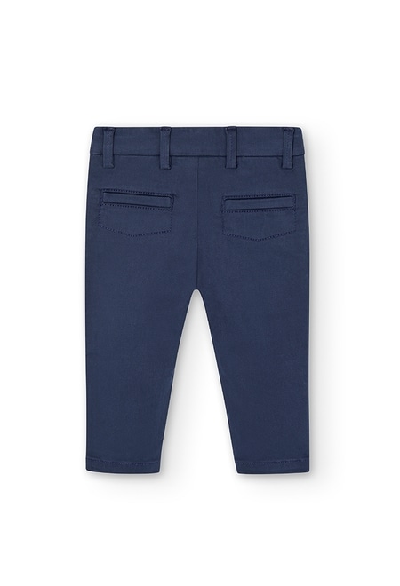 Stretch satin trousers for baby boy_2