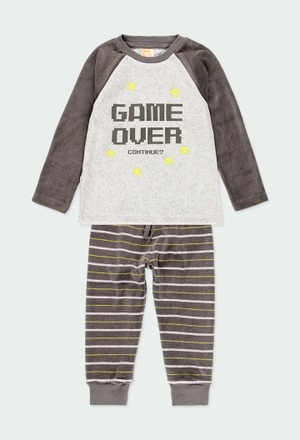 Pijama veludo para menino - orgânico_1