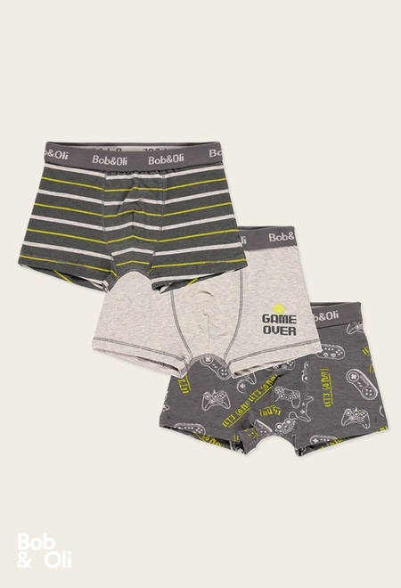 Pack 3 boxers for boy - organic_1