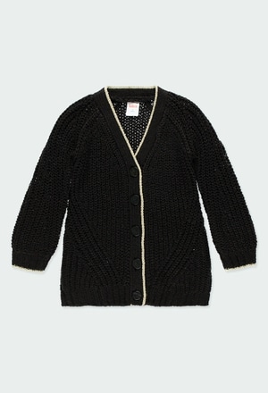 Knitwear jacket for girl_1