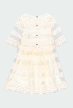 Robe en tulle broderies pour fille_2