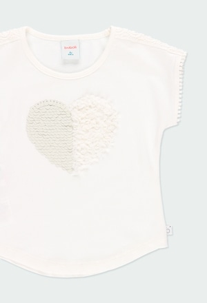 Camiseta malha "coração" para menina_3