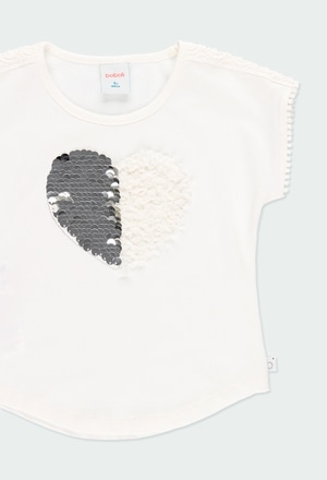 Camiseta punto "corazón" de niña_4