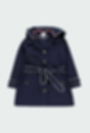Technical fabric trench for girl