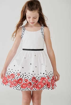 Satin dress "poppy" for girl_1