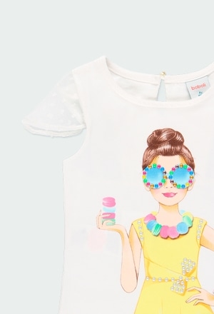 Stretch knit t-Shirt for girl_3