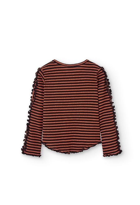 Knit t-Shirt striped for girl_2
