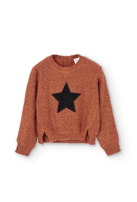 Knitwear pullover "star" for girl_2