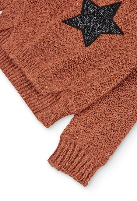 Knitwear pullover "star" for girl_5
