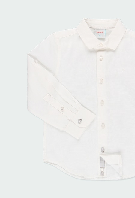 Linen shirt long sleeves for boy_4