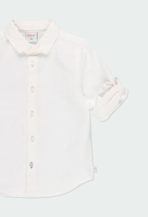 Linen shirt long sleeves for boy_5