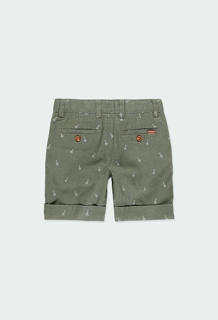 Linen bermuda shorts printed for boy_2