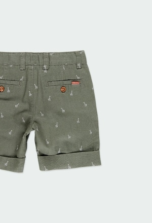 Linen bermuda shorts printed for boy_4