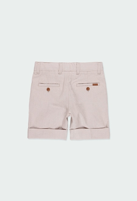 Linen bermuda shorts for boy_2