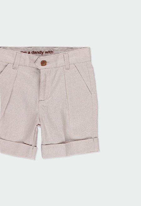 Linen bermuda shorts for boy_3