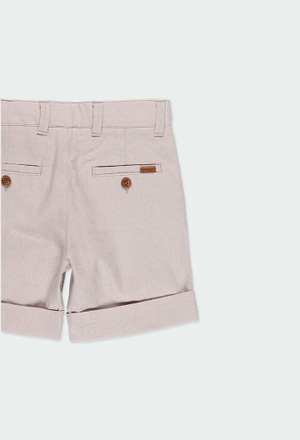 Linen bermuda shorts for boy_4