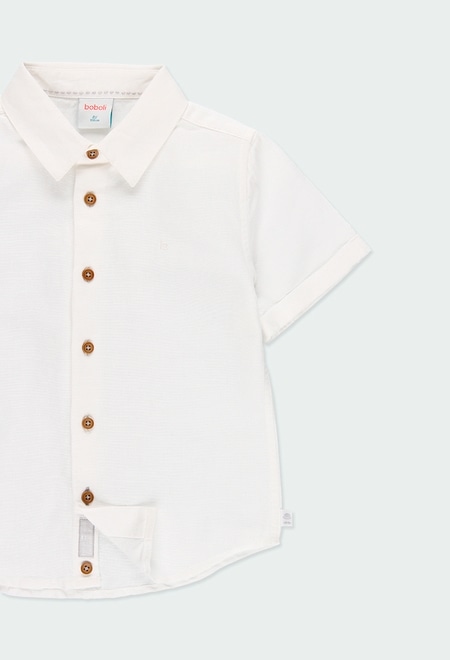 Linen shirt short sleeves for boy_3