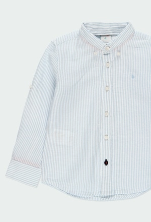 Linen shirt long sleeves striped for boy_4