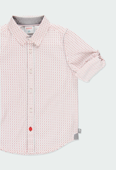 Poplin shirt geometric for boy_4