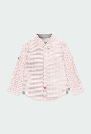 Poplin shirt geometric for boy_1