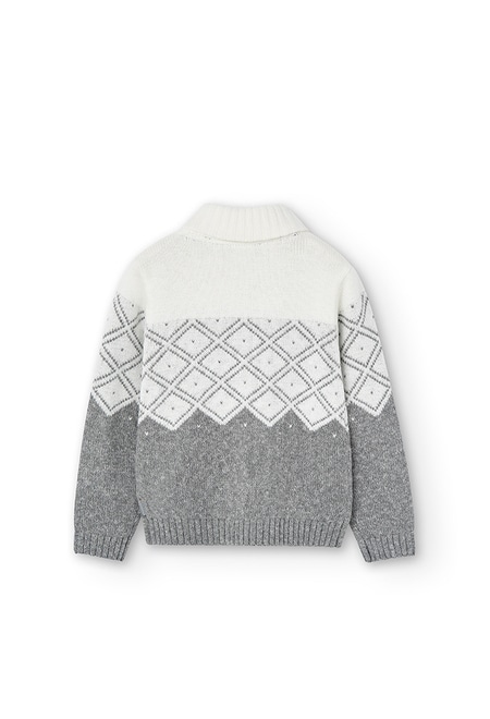 Pullover tricot jacquard para menino_3