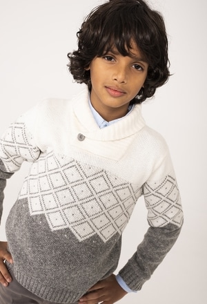 Knitwear pullover jacquard for boy_1