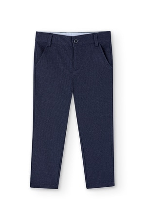 Knit trousers jacquard for boy_1